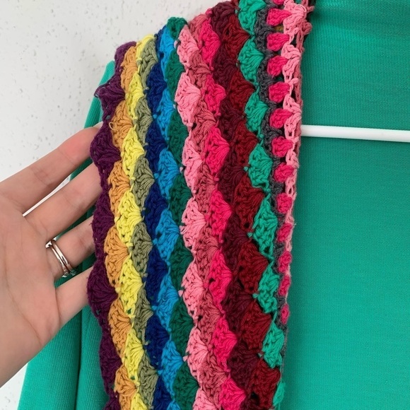 Double Zero Rainbow Striped Knit Cardigan Size S - Picture 4 of 8